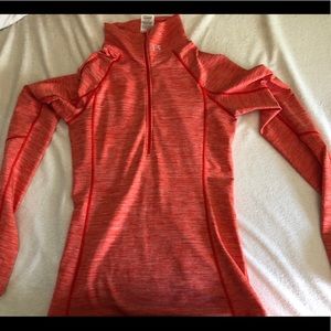 Underarmour Orange Half Zip Size Small
